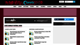 What Clarets-mad.co.uk website looked like in 2022 (1 year ago)