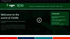 What Cigre.org website looked like in 2022 (1 year ago)