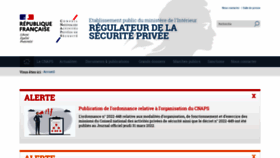 What Cnaps-securite.fr website looked like in 2022 (1 year ago)