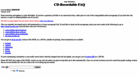 What Cdrfaq.org website looked like in 2022 (1 year ago)