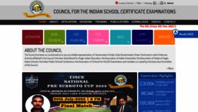 What Cisce.in website looked like in 2022 (1 year ago)