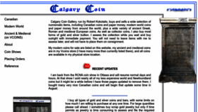 What Calgarycoin.com website looked like in 2022 (1 year ago)