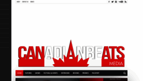 What Canadianbeats.ca website looked like in 2022 (1 year ago)