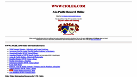 What Ciolek.com website looked like in 2022 (1 year ago)