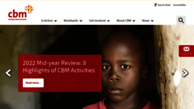 What Cbm.org website looked like in 2022 (1 year ago)