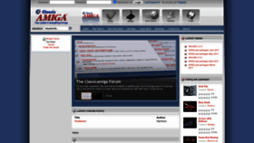 What Classicamiga.com website looked like in 2022 (1 year ago)