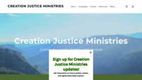 What Creationjustice.org website looked like in 2022 (3 years ago)