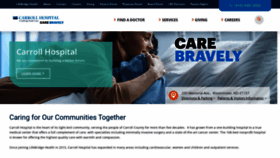 What Carrollhospitalcenter.org website looked like in 2022 (1 year ago)
