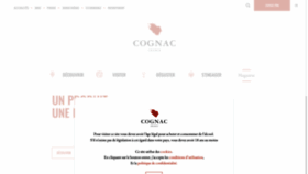 What Cognac.fr website looked like in 2022 (1 year ago)