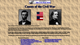 What Civilwarcauses.org website looked like in 2022 (1 year ago)