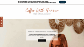 What Coffeewithsummer.com website looked like in 2022 (1 year ago)
