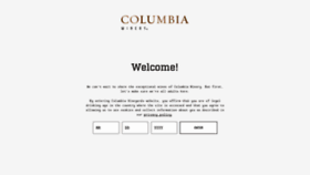 What Columbiawinery.com website looked like in 2022 (1 year ago)
