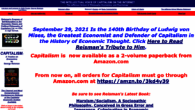 What Capitalism.net website looked like in 2022 (1 year ago)