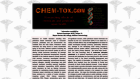What Chem-tox.com website looked like in 2022 (1 year ago)