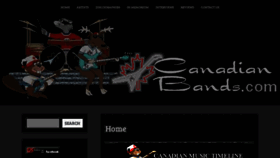 What Canadianbands.com website looked like in 2022 (1 year ago)