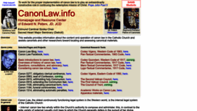 What Canonlaw.info website looked like in 2022 (1 year ago)