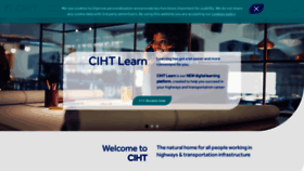 What Ciht.org.uk website looked like in 2022 (1 year ago)