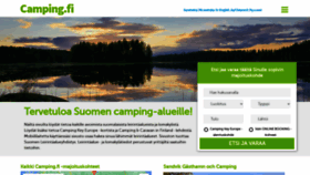 What Camping.fi website looked like in 2022 (1 year ago)