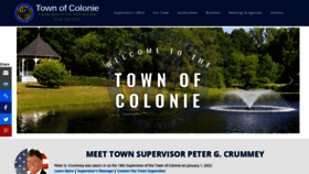 What Colonie.org website looked like in 2022 (1 year ago)
