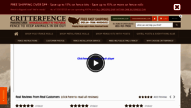 What Critterfence.com website looked like in 2022 (1 year ago)