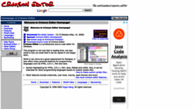 What Crimsoneditor.com website looked like in 2022 (1 year ago)