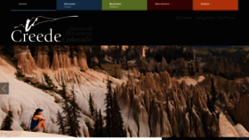 What Creede.com website looked like in 2022 (1 year ago)