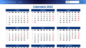 What Calendariovenezuela.com website looked like in 2022 (1 year ago)