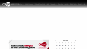 What Ceaje.es website looked like in 2022 (1 year ago)