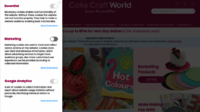 What Cakecraftworld.co.uk website looked like in 2022 (1 year ago)