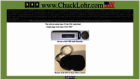 What Chucklohr.com website looked like in 2022 (1 year ago)