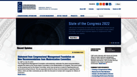 What Congressfoundation.org website looked like in 2022 (1 year ago)