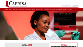 What Caprisa.org website looked like in 2022 (1 year ago)
