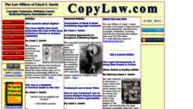 What Copylaw.com website looked like in 2022 (1 year ago)