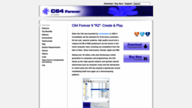 What C64forever.com website looked like in 2022 (1 year ago)