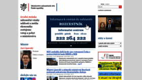 What Czech.cz website looked like in 2022 (1 year ago)