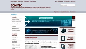 What Conitec.gov.br website looked like in 2022 (1 year ago)