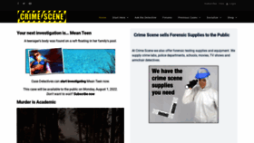 What Crimescene.com website looked like in 2022 (1 year ago)