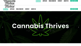 What Cannabisthrives.com website looked like in 2022 (1 year ago)
