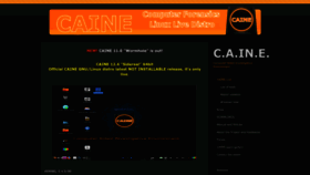 What Caine-live.net website looked like in 2022 (1 year ago)