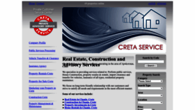 What Creteservices.com website looked like in 2022 (1 year ago)