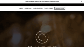 What Chefsclub.com website looked like in 2022 (1 year ago)