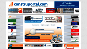 What Construportal.com website looked like in 2022 (1 year ago)