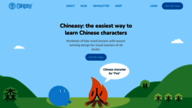 What Chineasy.org website looked like in 2022 (1 year ago)
