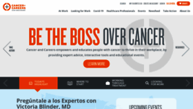 What Cancerandcareers.org website looked like in 2022 (1 year ago)