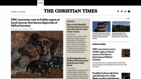 What Christiantimes.com website looked like in 2022 (1 year ago)