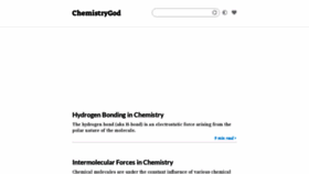 What Chemistrygod.com website looked like in 2022 (1 year ago)