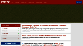 What Collegefootballpoll.com website looked like in 2022 (1 year ago)