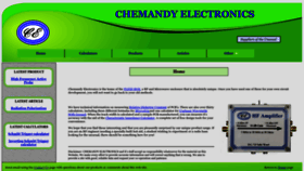 What Chemandy.com website looked like in 2022 (1 year ago)