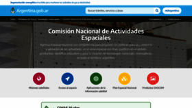 What Conae.gov.ar website looked like in 2022 (1 year ago)