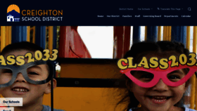 What Creightonschools.org website looked like in 2022 (1 year ago)
